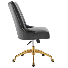 Load image into Gallery viewer, Empower Channel Tufted Performance Velvet Office Chair in Gold
