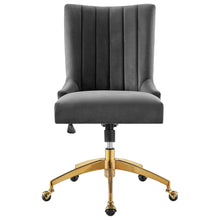 Load image into Gallery viewer, Empower Channel Tufted Performance Velvet Office Chair in Gold