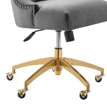 Load image into Gallery viewer, Empower Channel Tufted Performance Velvet Office Chair in Gold