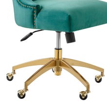 Load image into Gallery viewer, Empower Channel Tufted Performance Velvet Office Chair in Gold