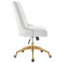 Load image into Gallery viewer, Empower Channel Tufted Performance Velvet Office Chair in Gold