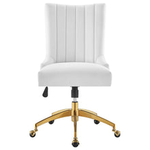 Load image into Gallery viewer, Empower Channel Tufted Performance Velvet Office Chair in Gold