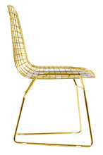 Load image into Gallery viewer, Bertoia Wire Side Chair Gold Finish