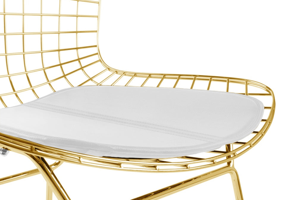 Bertoia Wire Side Chair Gold Finish