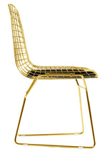 Load image into Gallery viewer, Bertoia Wire Side Chair Gold Finish