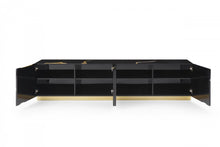 Load image into Gallery viewer, Paramount TV Stand With Gold Accents