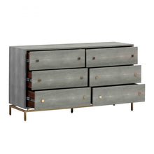 Load image into Gallery viewer, Pesce Shagreen 6 Drawer Dresser