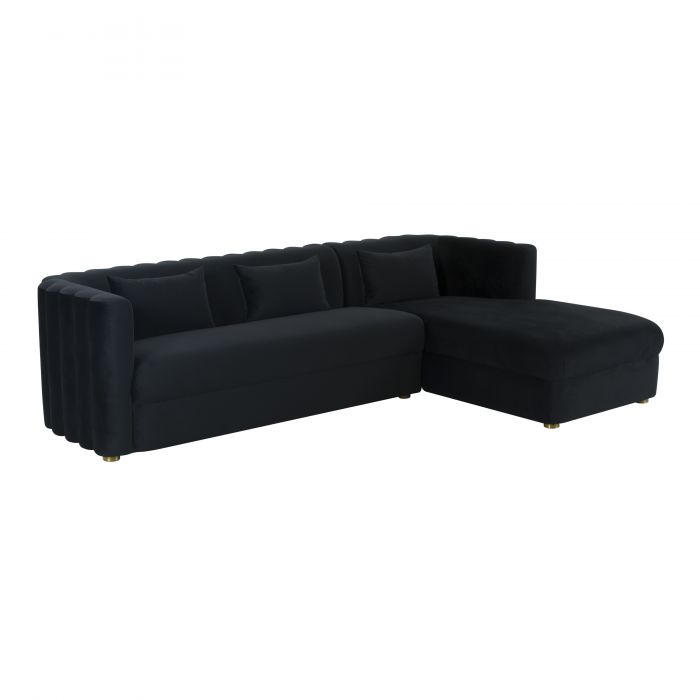 Callie Velvet Sectional - RAF