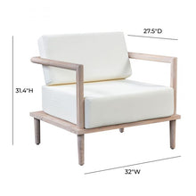 Load image into Gallery viewer, Emerson Cream Outdoor Lounge Chair