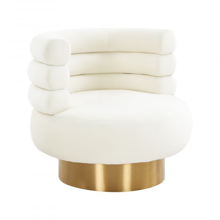 Naomi Velvet Swivel Chair