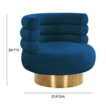 Load image into Gallery viewer, Naomi Velvet Swivel Chair