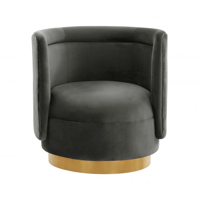 Remy Velvet Swivel Chair