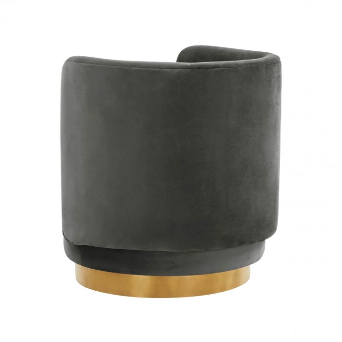 Remy Velvet Swivel Chair