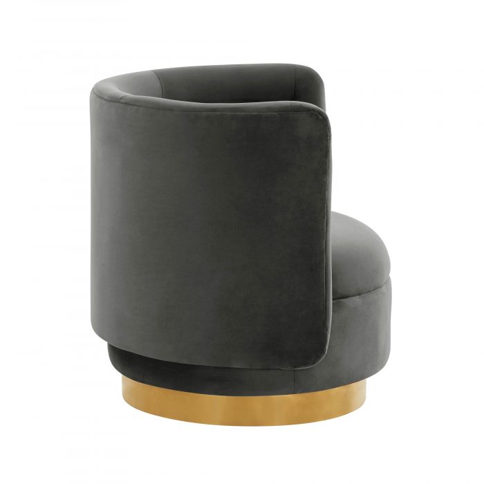Remy Velvet Swivel Chair