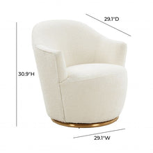 Load image into Gallery viewer, Skyla Boucle Swivel Chair